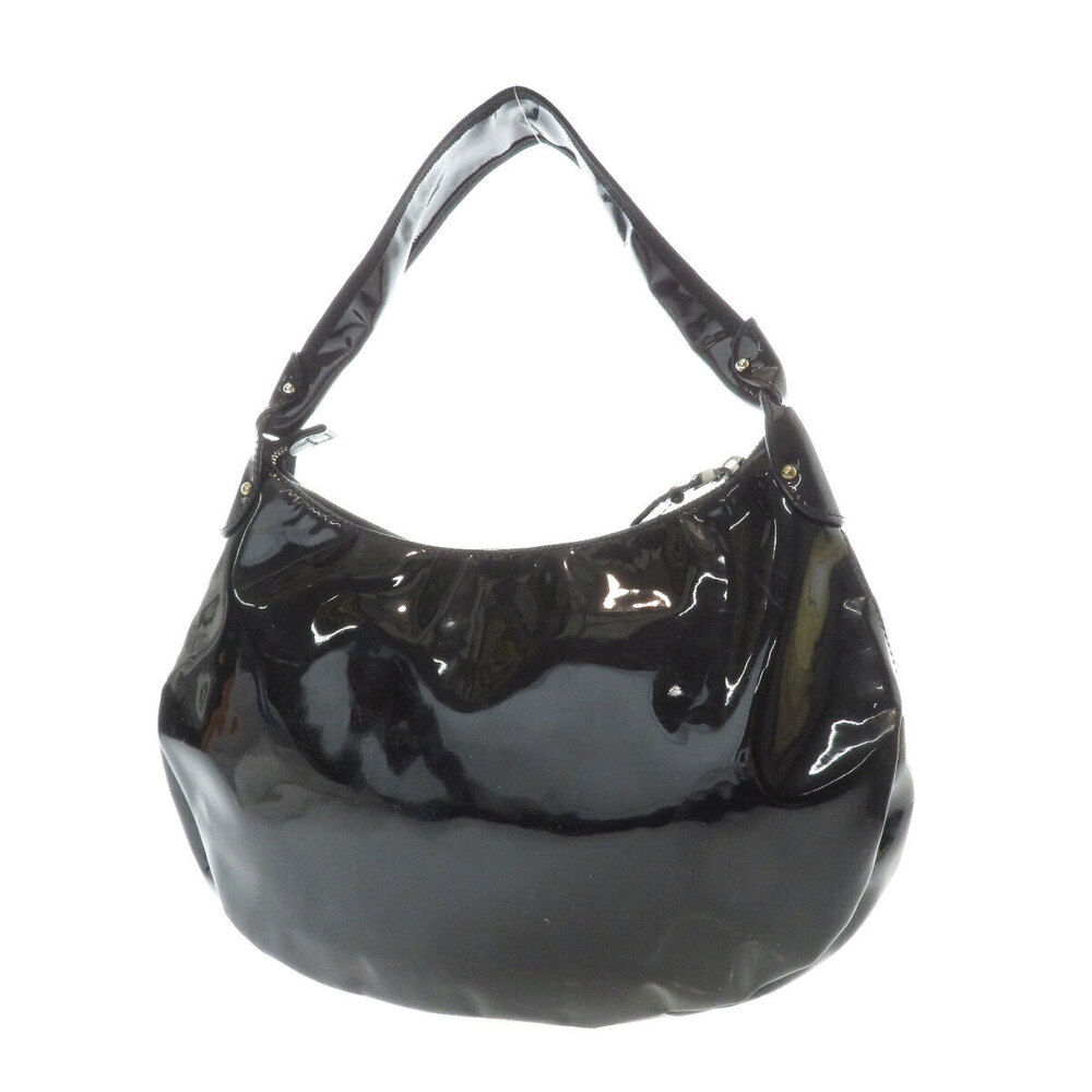 Salvatore Ferragamo Vernis Leather Patent Vara Shoulder Bag
